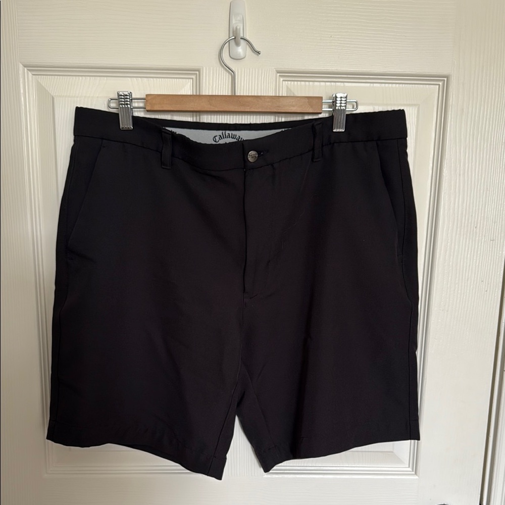 Callaway Black Flat Front Shorts